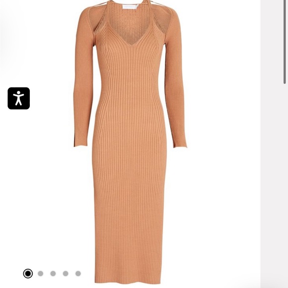 JONATHAN SIMKHAI Esperanza Rib Cut-Out Midi Dress - Picture 4 of 10